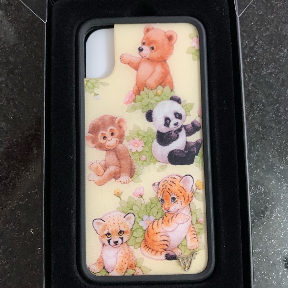 wildflower iphone x/xs case safari babies